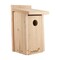 Classic Cedar Wood Bluebird Bird House Handcrafted Outdoor Nesting Box with Front Opening Panel